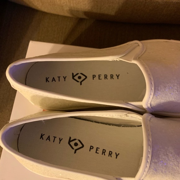 New In Box - Katy Perry Glittery Slip On Sneakers - Picture 9 of 11